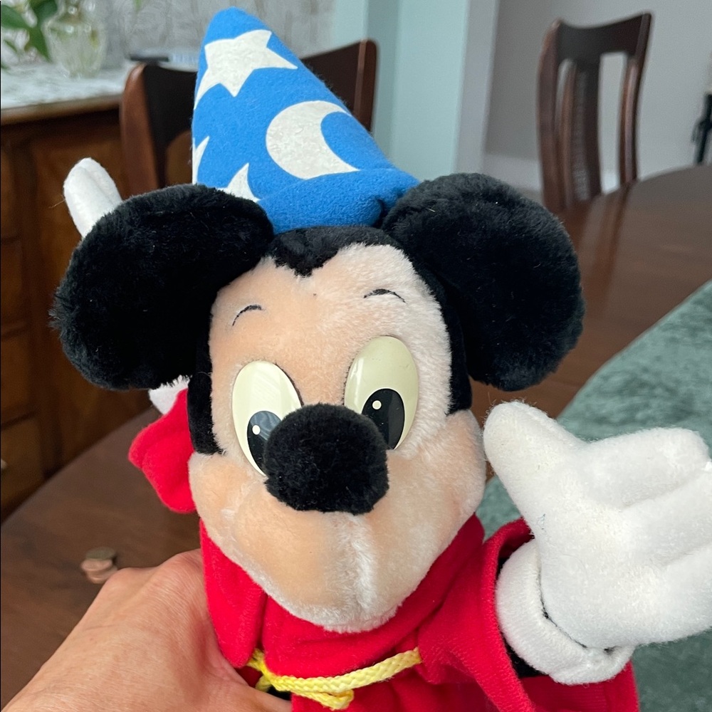 Vintage Disney Red Sorcerer Mickey Plush Toy - Classic Character Plush - Picture 5 of 6